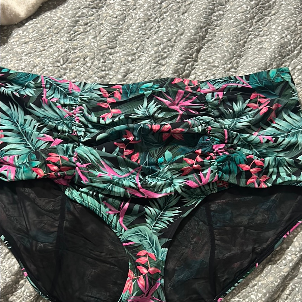 Torrid Tropical Print One Piece Swimsuit